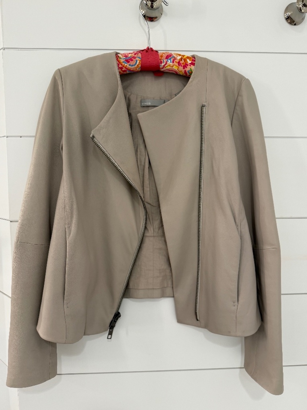Vince leather biker jacket size S
